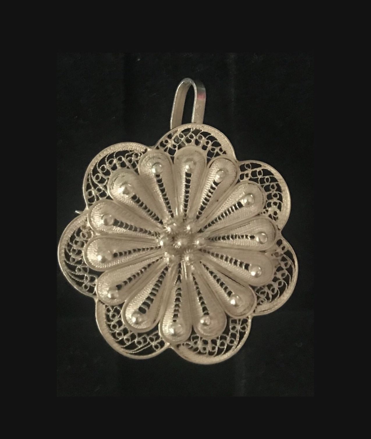 ππMOTHERS DAY πNEW 925 Sterling Silver Filigree Pendant/Brooch $110 π