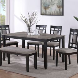 6pc Dining Room Table Set 