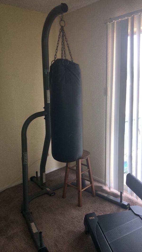 Punching Bag stand with UFC Heavy Bag