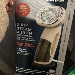 Corner number two and one steam and iron with turbo