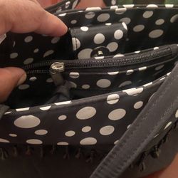 Polka Dot Pocketbook With Change Purse