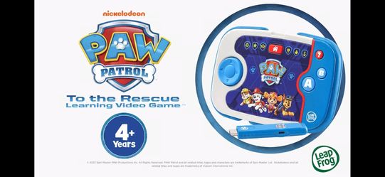 Paw Patrol Video Game, To The Rescue, Runs on TV with HDMI Plug In Stick With Wireless Controller; New, Open Box;