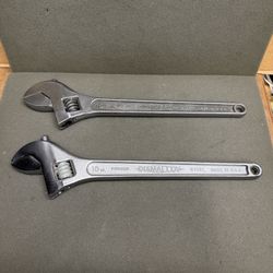 DIAMOND TOOL 15 In Adjustable Wrench Forged DIAMALLOY Steel Duluth Minn USA