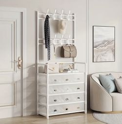 New in box not assembled Multi-Layer Metal Storage Closet shoe and cloth rack with water proof Cover