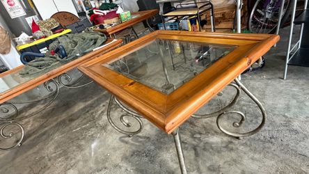Set of centre and 2 side tables (may be sold separately )