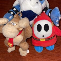Bowser, Ghost And Donkey Kong Plush 