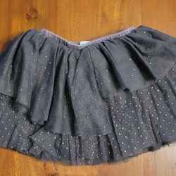 Mudpie Girls Sparkle Tutu Ballet Skirt Gray Size 1T 2T 3T 4T 5T