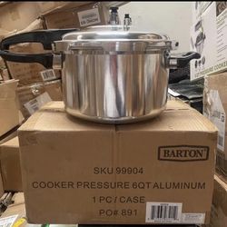 Barton 6Qt Pressure Canner With Release Valve Aluminum Canning Cooker Pot Stove Top