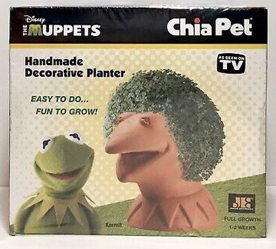 Disney Muppets Kermit The Frog Chia Pet Decorative Planter
