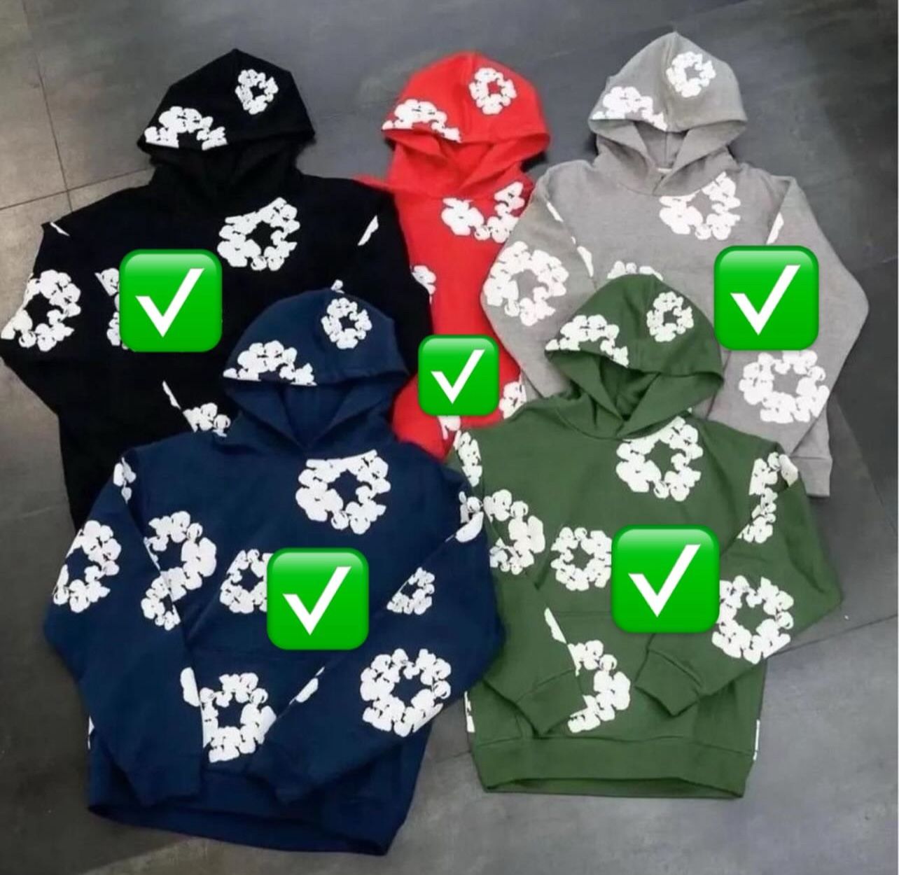 Denim Tear Hoodies And Shorts