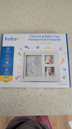Baby clay handprint & footprint