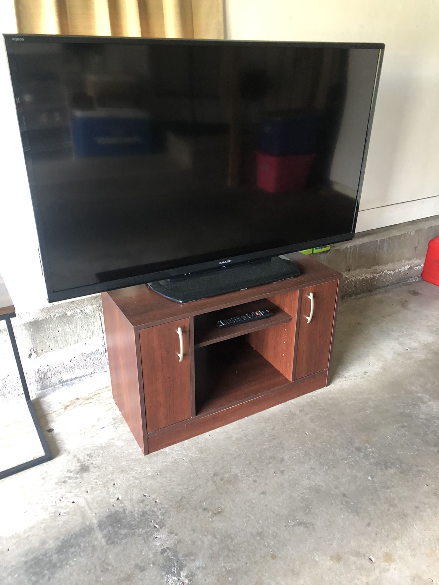 Sharp Aquos 60” TV with TV Stand