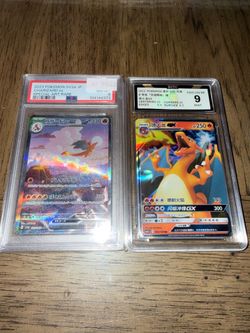 Graded charizard card