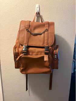 Steve Madden Brown pleather backpack