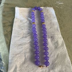 Collar Color morado Claro 10k 