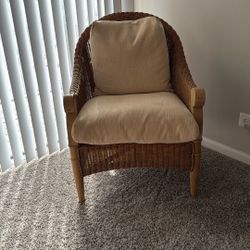 Wicker Chair (custom cushions included)