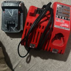Milwaukee 2.0 Battery With Band New Charger 