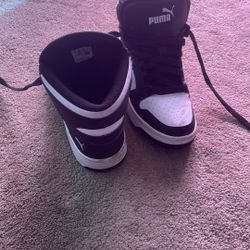 Puma High Tops, Size 5 And Boys Size