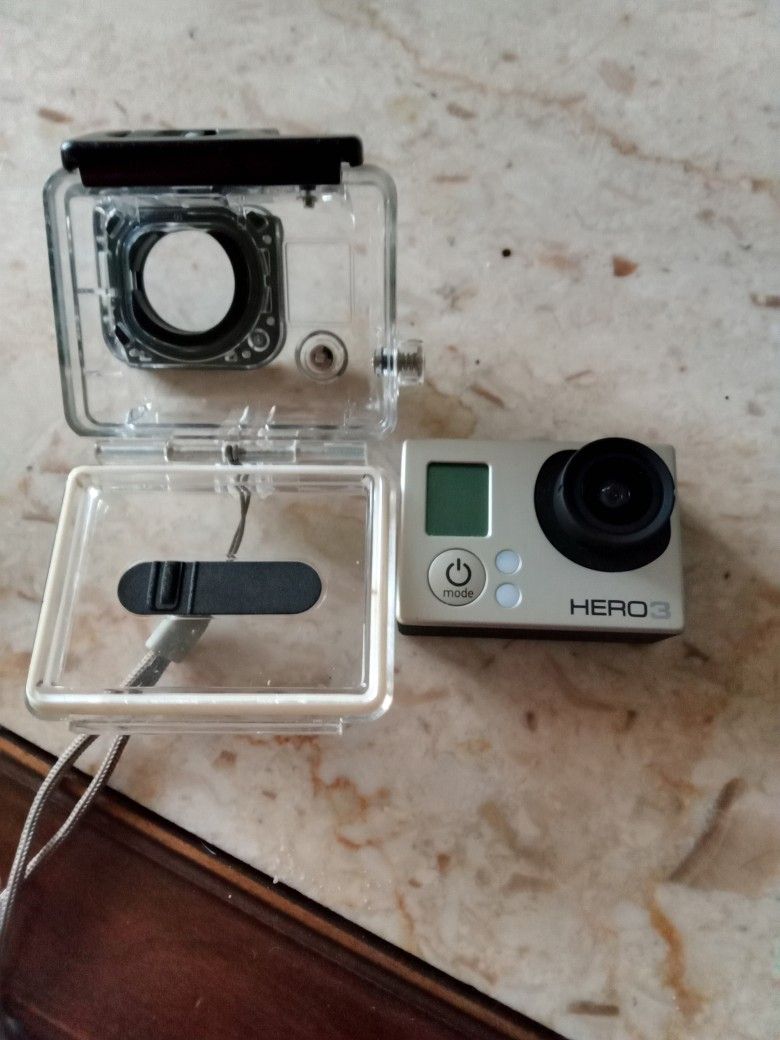 GoPro Hero 3 With Waterproof Case, Head Strap, And Extra Battery 