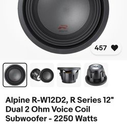 Alpine 12 Inch R Type Sub