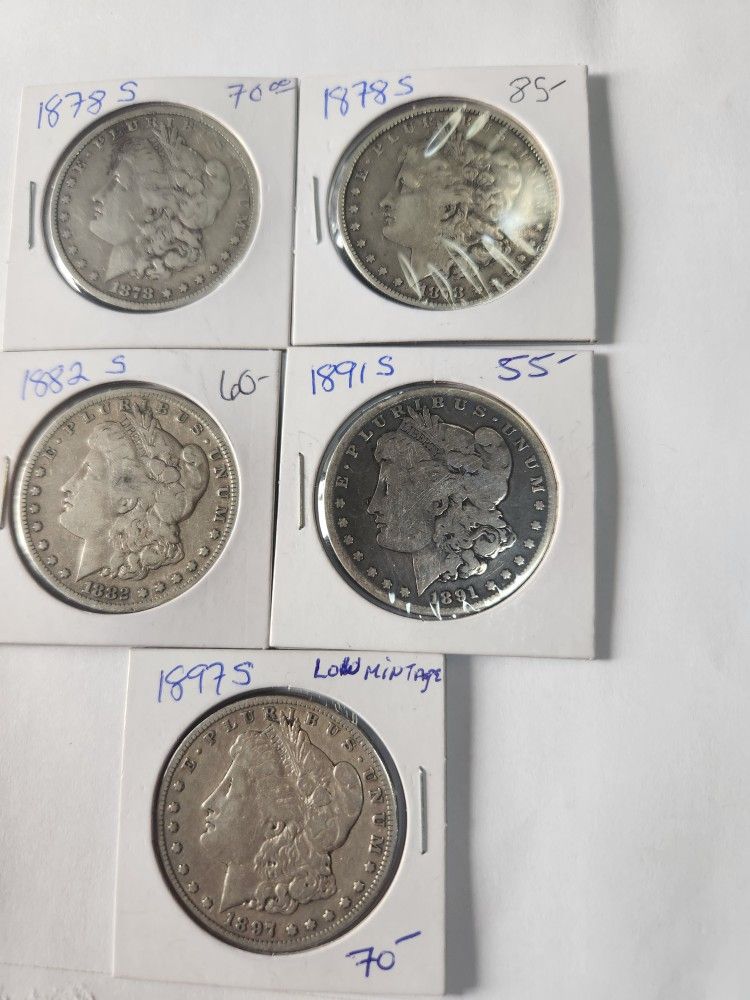 Morgan's Silver Dollars S Mint