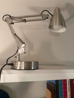 Silver Adjustable Architect Desk Lamp