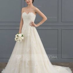 New...White dress wedding 👰