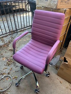 Faux leather office chair