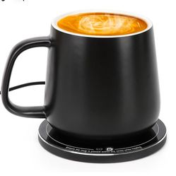Brand new Self-Heating Ceramic Mug - Stable 130°F Mug Warmer, 15W Wireless Phone Charging