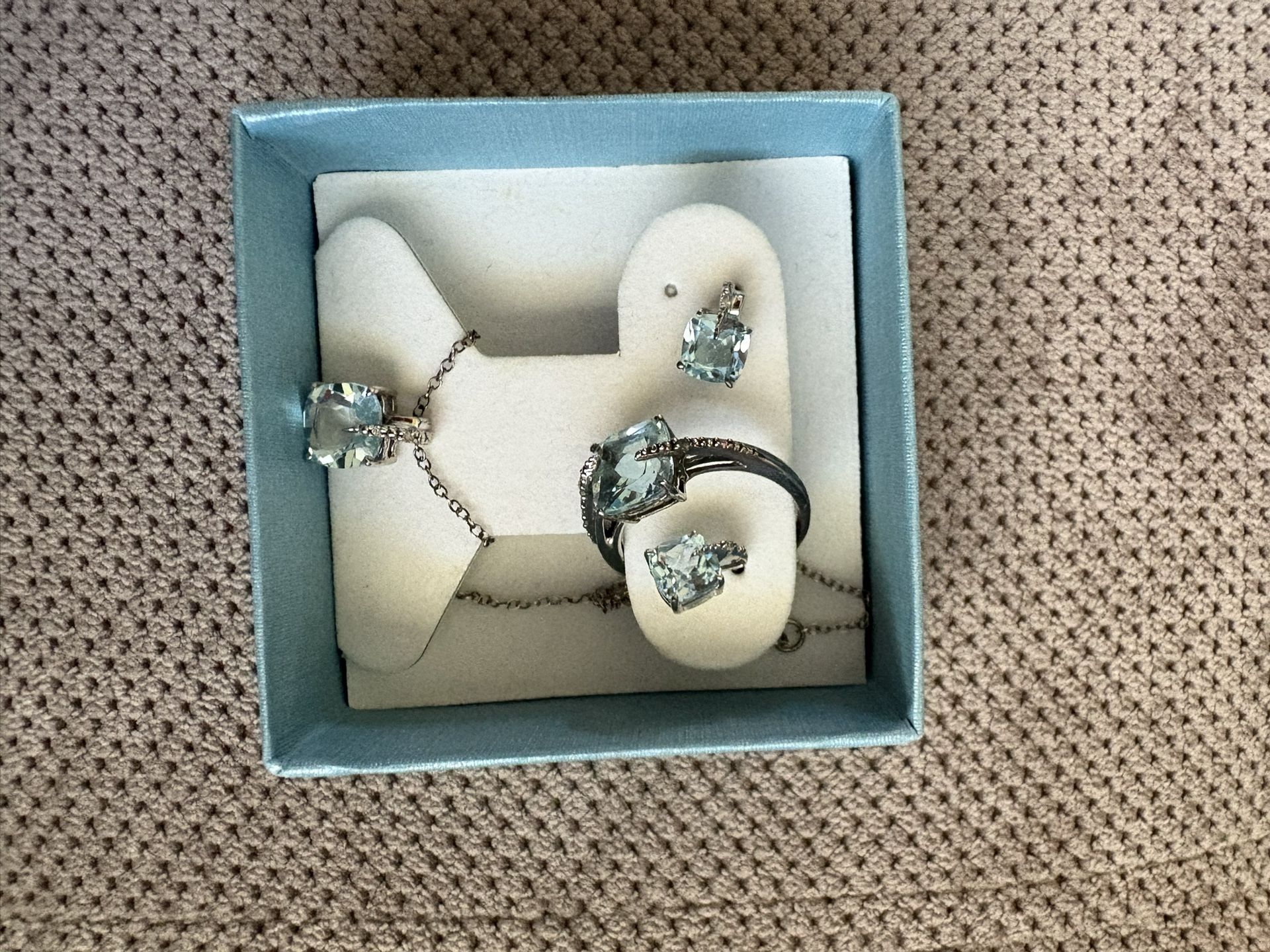 Light Blue Aquamarine Set