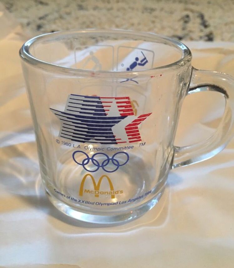 1984 olympics McDonalds glass mug