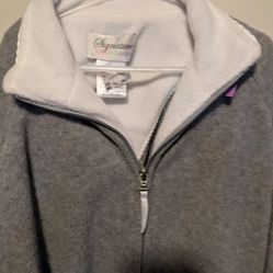  Long Fleece Robe Long Sleeve Full Zip. M/L By Signature Stanherman   New 