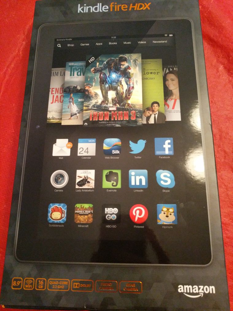 Brand new Kindle Fire HDX, in box, never used