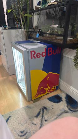 Red Bull mini fridge