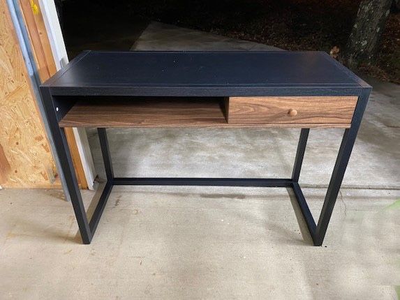 New, Firm, Project 62, Siebert Desk, Black and Walnut Finishes, Pencil Drawer