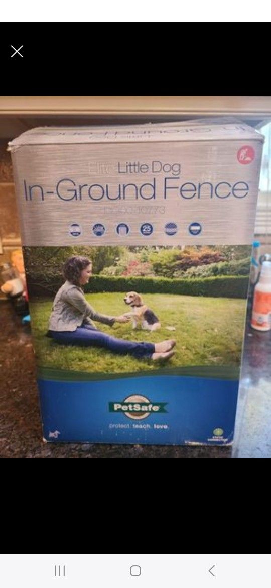 *BRAND NEW ELITE LITTLE DOG In Ground Fence with extra collar, key, etc*