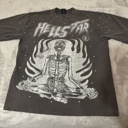 Hellstar Protect Your Inner Peace Shirt Smoke Gray Men’s Large
