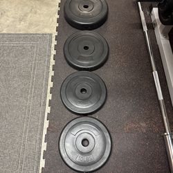 Weight plates for 1” barbell
