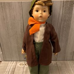 1983 Goebel Hummel Porcelain Dolls Soft Body Doll "The Lost Sheep"