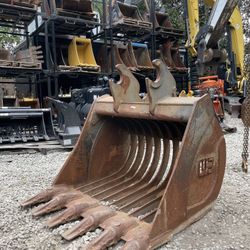 Kubota KX080 Excavator Skelton Rock Screening Bucket 