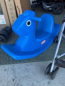 Plastic rocking horse