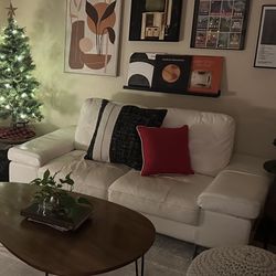 White Leather Couch