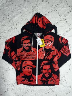 Red Awful Lot Of Cough Syrup Asaali Hoodie