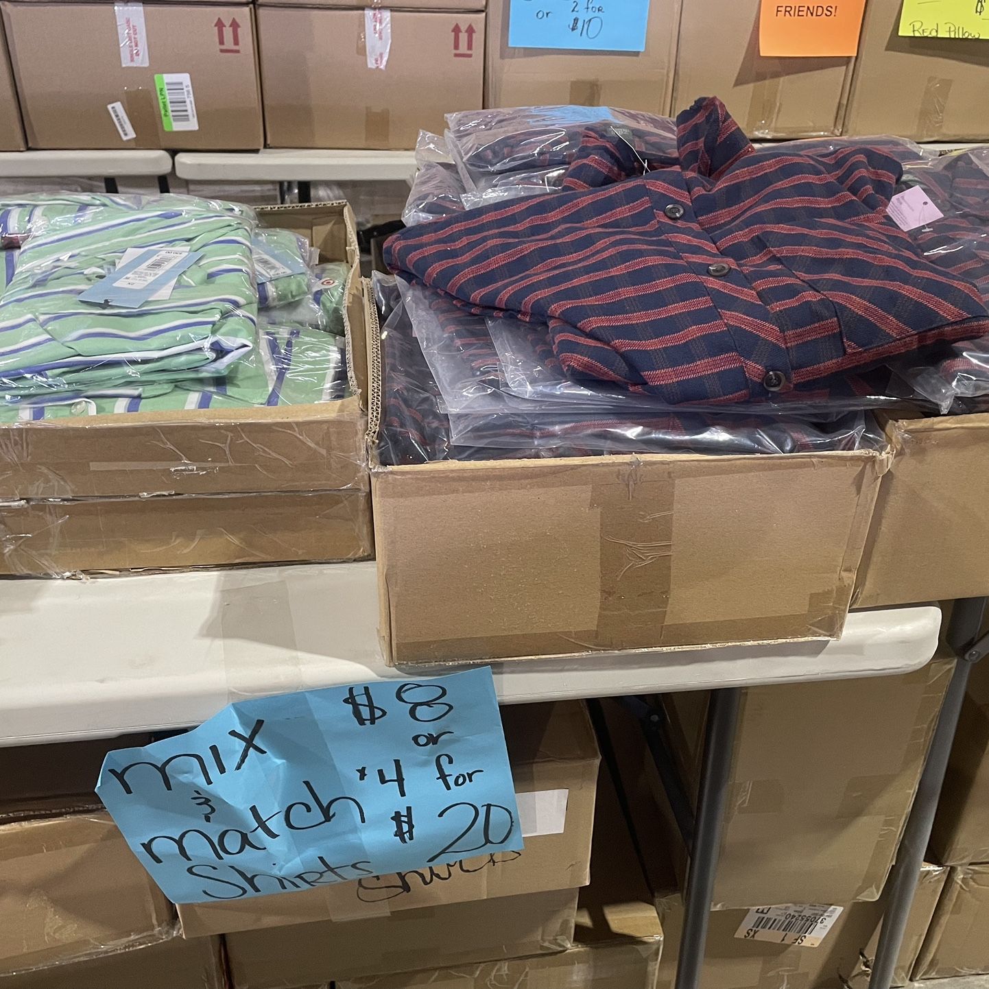 Mix & Match Shirts 1x$8 4x$20