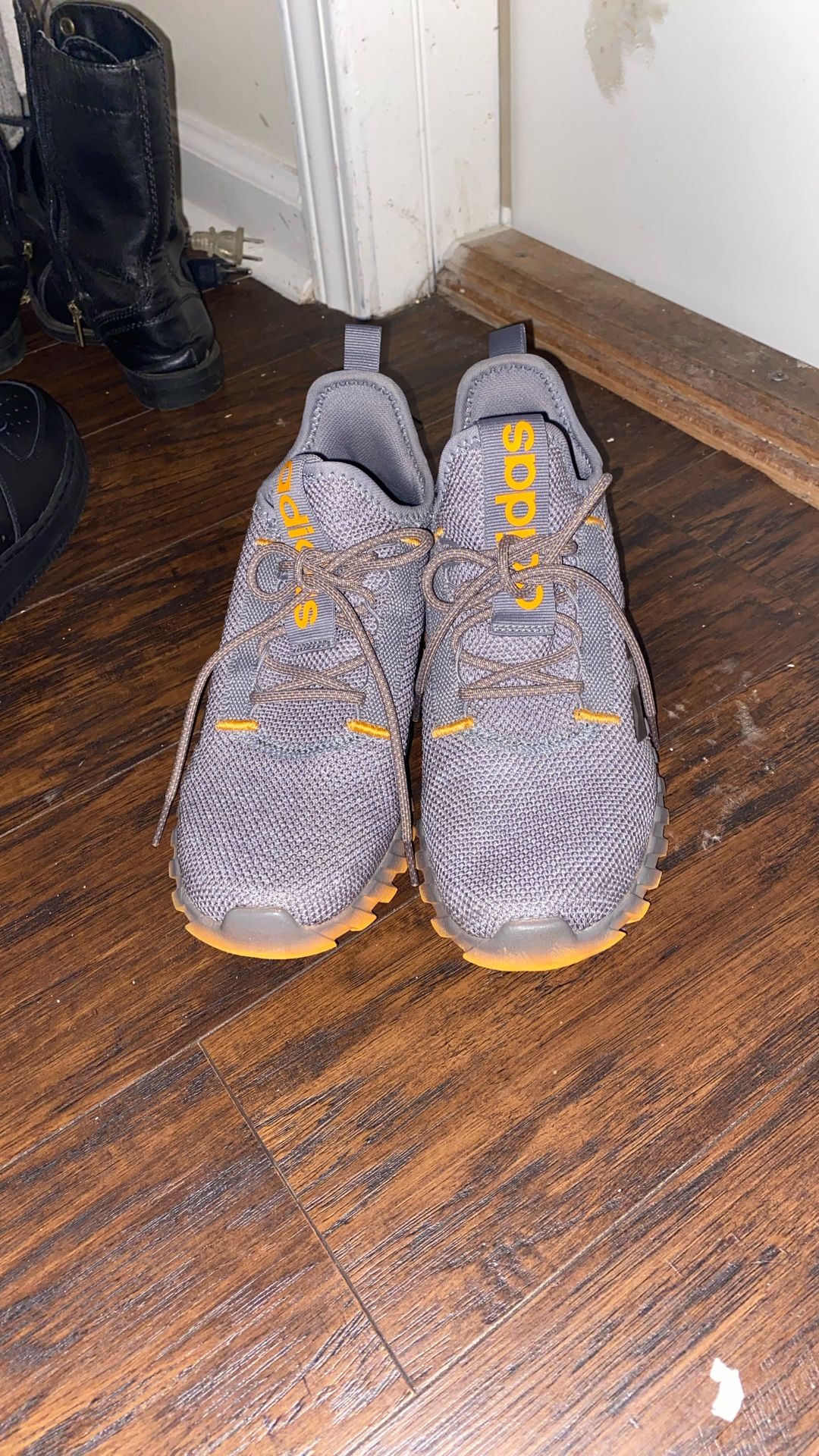 Gray And Orange Adidas 