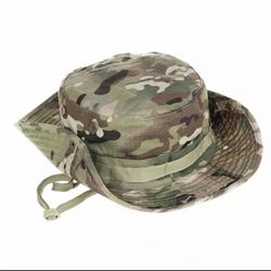 Men Women camo army bucket boonie outdoor sun safari hat