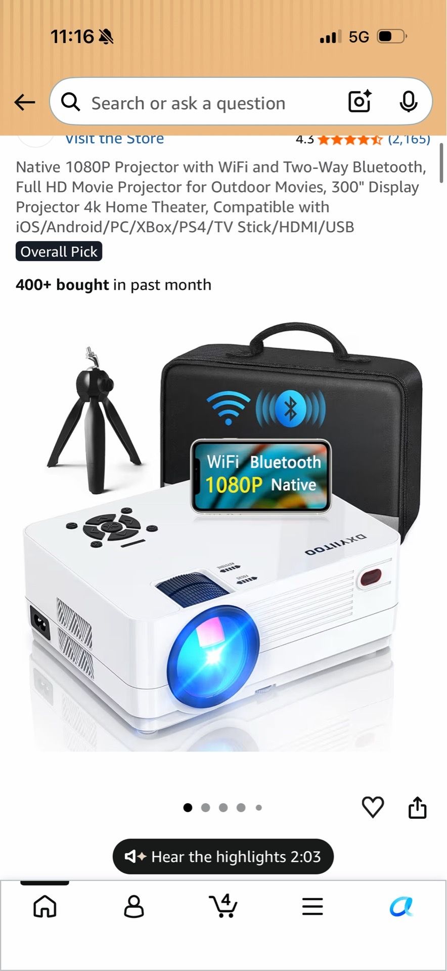 Movie projector