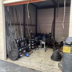 Benches Bars Weights Plates Dumbells And More!