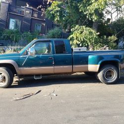 Diesel 4X4 Rare 60k Mi Dually DRW Double Rodada Auto 1996 GMC Sierra C/K 3500 Like Silverado Chevy Chevrolet Detroit 6.5 6.5L V8 TURBO DIESEL TD