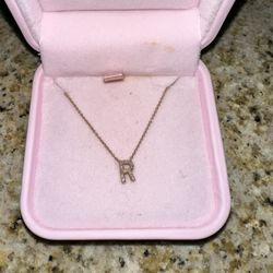 Small Diamond Initial Necklace